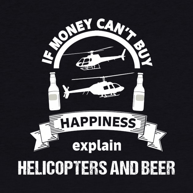 Helicopter Pilot Beer Flying Aviation by SnugFarm